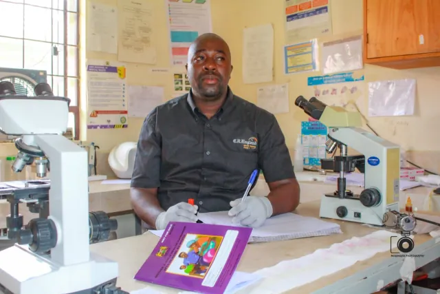 Victor, Lab Technician at MED25 Kenya